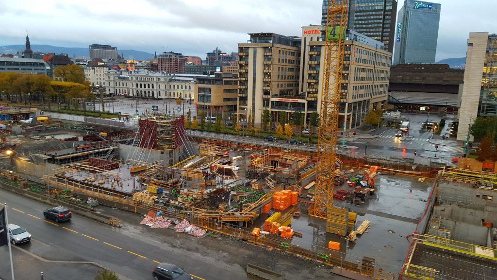 Chantier de construction à Oslo Norvège photo prise en 2016 par Hammam Akrami